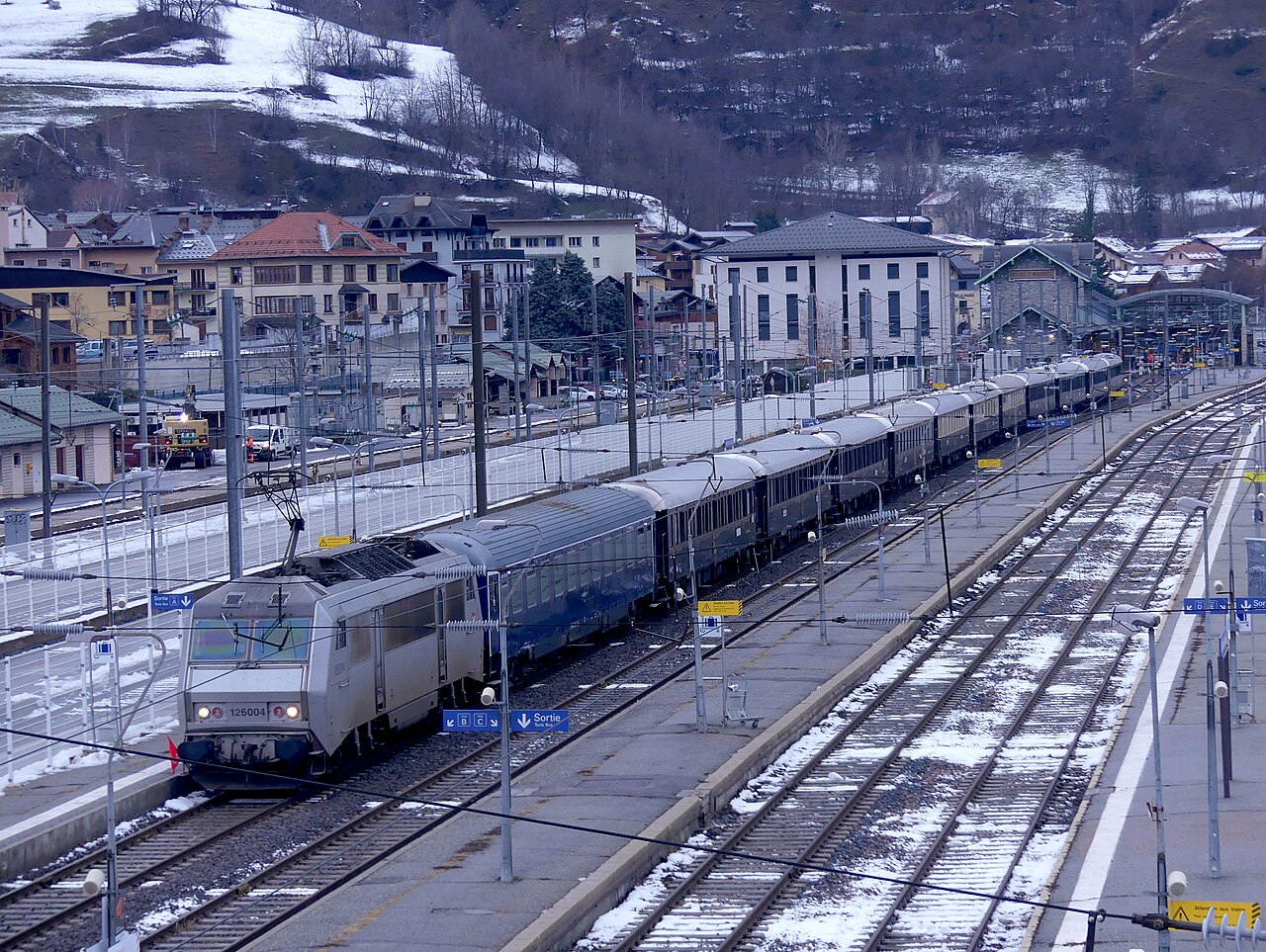 Venice Simplon-Orient-Express v kraju Bourg-Saint-Maurice leta 2022