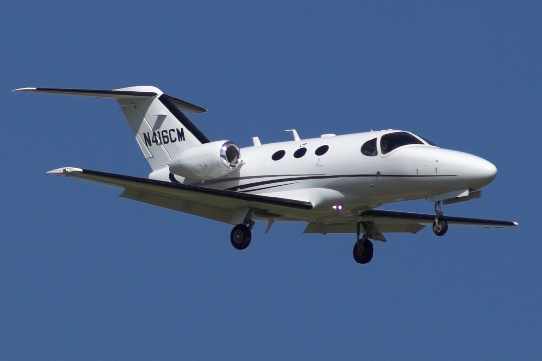 Cessna Citation Mustang N416CM; primer manjšega poslovnega letala